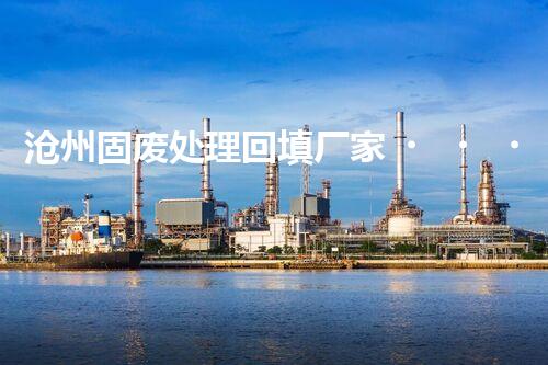 沧州固废处理回填厂家，靠谱不？快来瞧瞧！